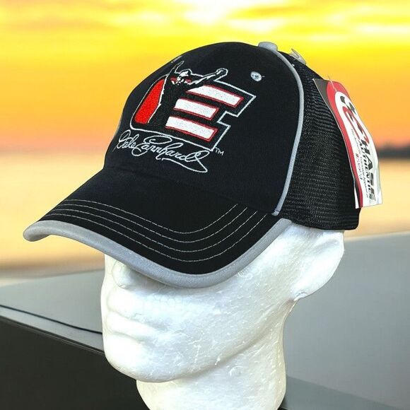 Chase Authentics Dale Earnhardt #3 Hat Black Trucker Cap Winston Cup NOS w/Tags - Picture 1 of 16